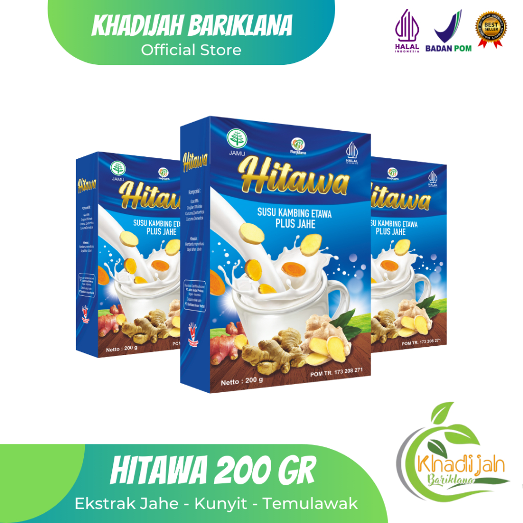

HITAWA 200 GR Susu Kambing Etawa Plus Herbal Jahe Kunyit Temulawak