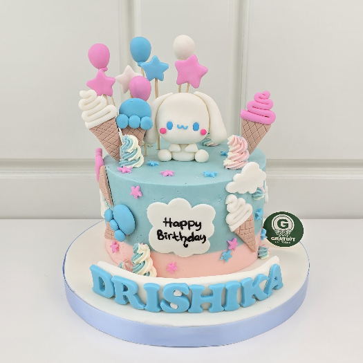 CAKE TEMA CINNAMOROLL / CAKE ULANG TAHUN