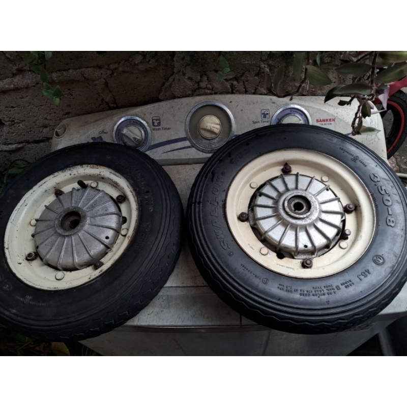 Velg vespa classic super ps strada bajaj banci p150s pelek ring 8 tromol original velg plus ban laya