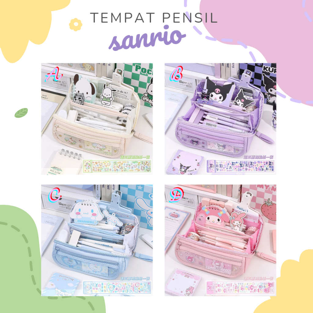 

TEMPAT PENSIL SANRIO ( hanya tempat pensilnya )