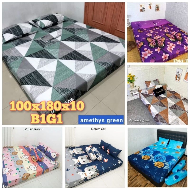 Sprei Limbah Inoac Homemade Katun Ukuran 100x180x10