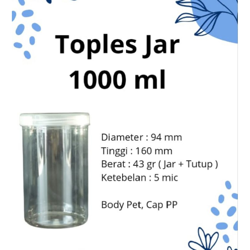 toples kue tabung toples nastar 1000ml