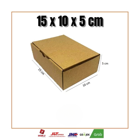

10 Pcs Box Kue Tart Box Cemilan Takeaway Cokelat Polos Ukuran 15 x 10 x 5cm