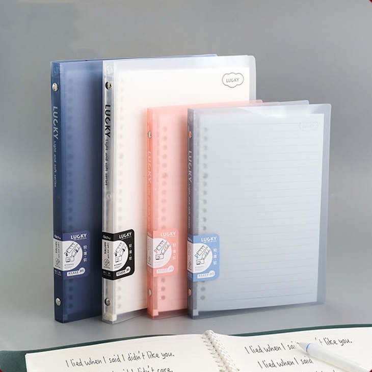 

Sampul buku estetika Binder A5 Binder Notebook/ Note Cover Transparant