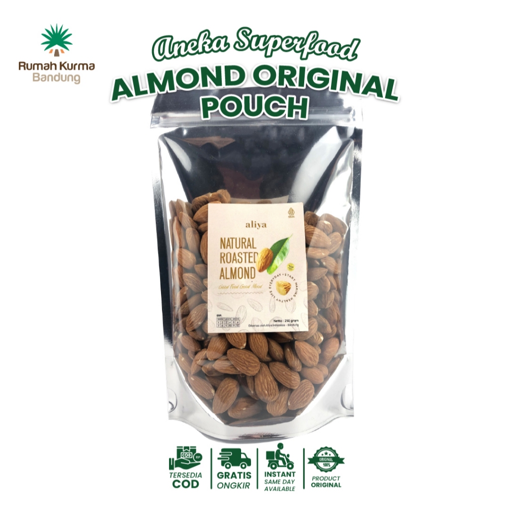 

Almond Panggang 1KG Roasted Original Kupas