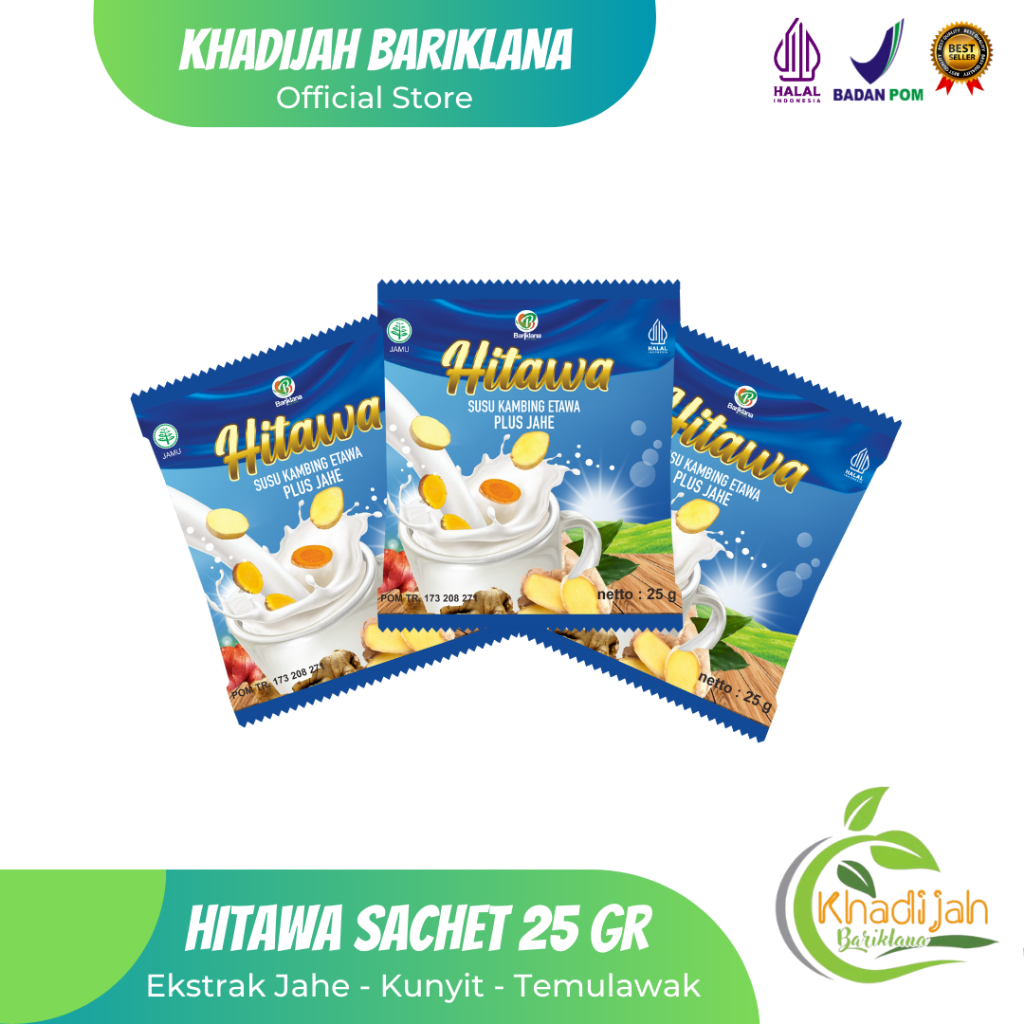 

HITAWA 40 SACHET Susu Kambing Etawa Plus Herbal Jahe Kunyit Temulawak