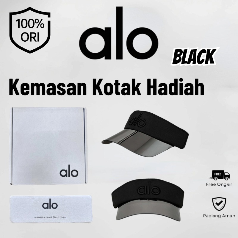 Original AlO Yoga Solar Visor Dibuat di AS/Topi Olahraga alo VISOR YOGA HAT/ Topi Fashion Olahraga