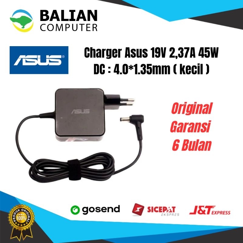 Charger Laptop Asus A416J A416M X441U 19V-2,37A 45W Original Garansi 6 bulan