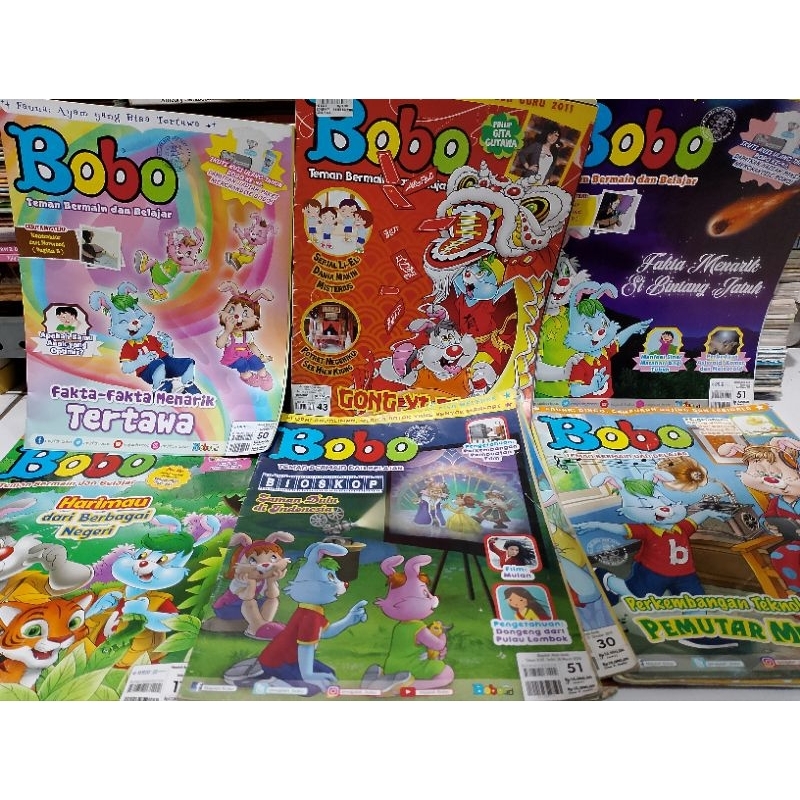 Majalah anak anak BOBO (Harga 5 Buku)