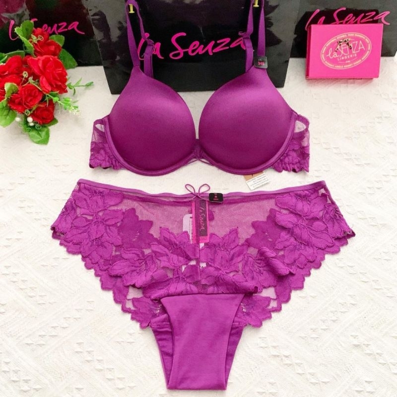 La Senza Original Bra Set Hello Sugar Push Up Tebal Level 4 34B/M60262610