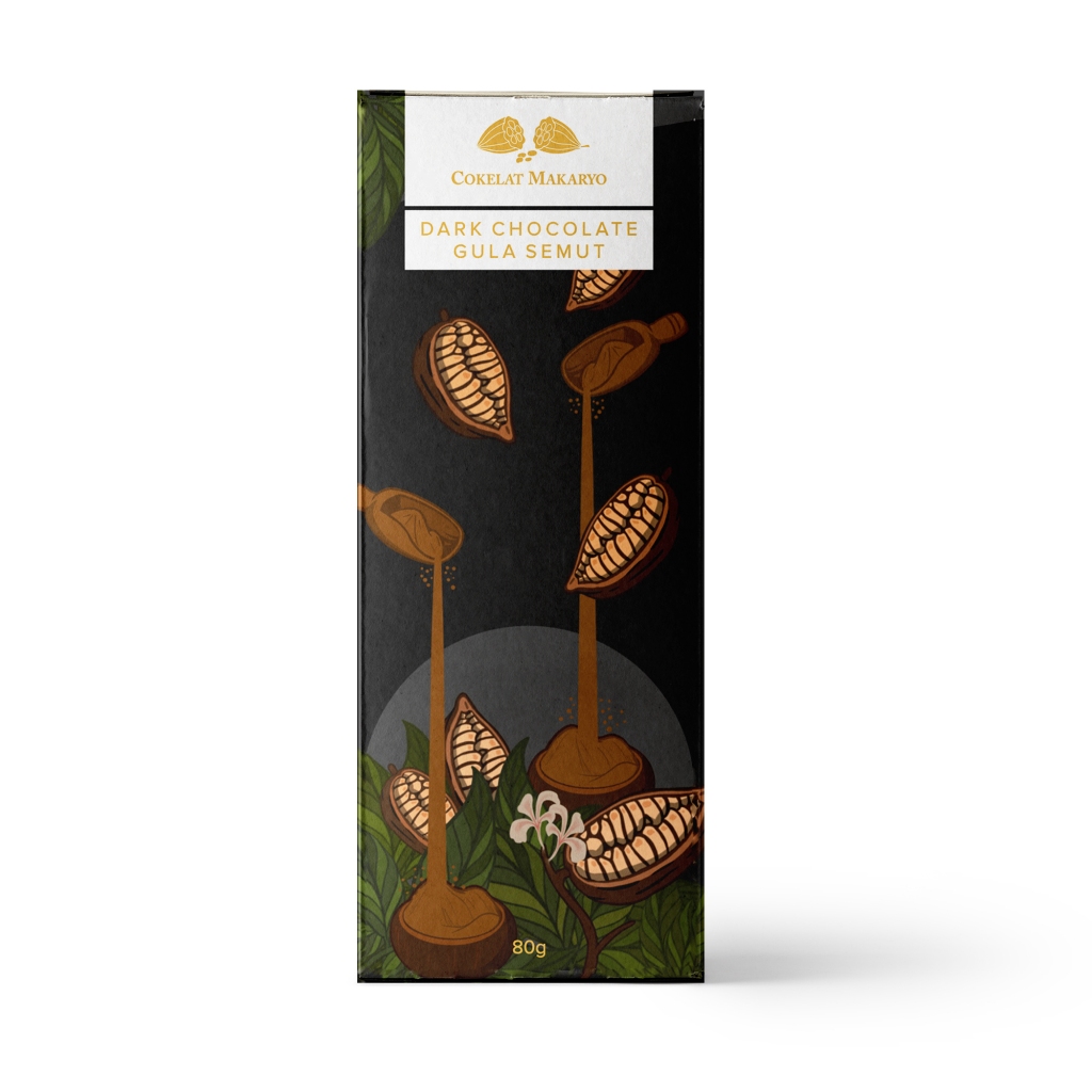 

Cokelat Makaryo Dark Chocolate Gula Semut 80gr