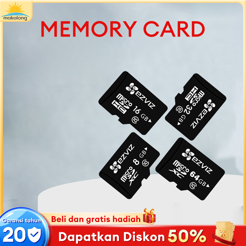 【Garansi 20 tahun】 Kartu Memori HP Micro SD Robot 8GB 16GB 32GB 64GB class 10 Turbo Series Na non ad
