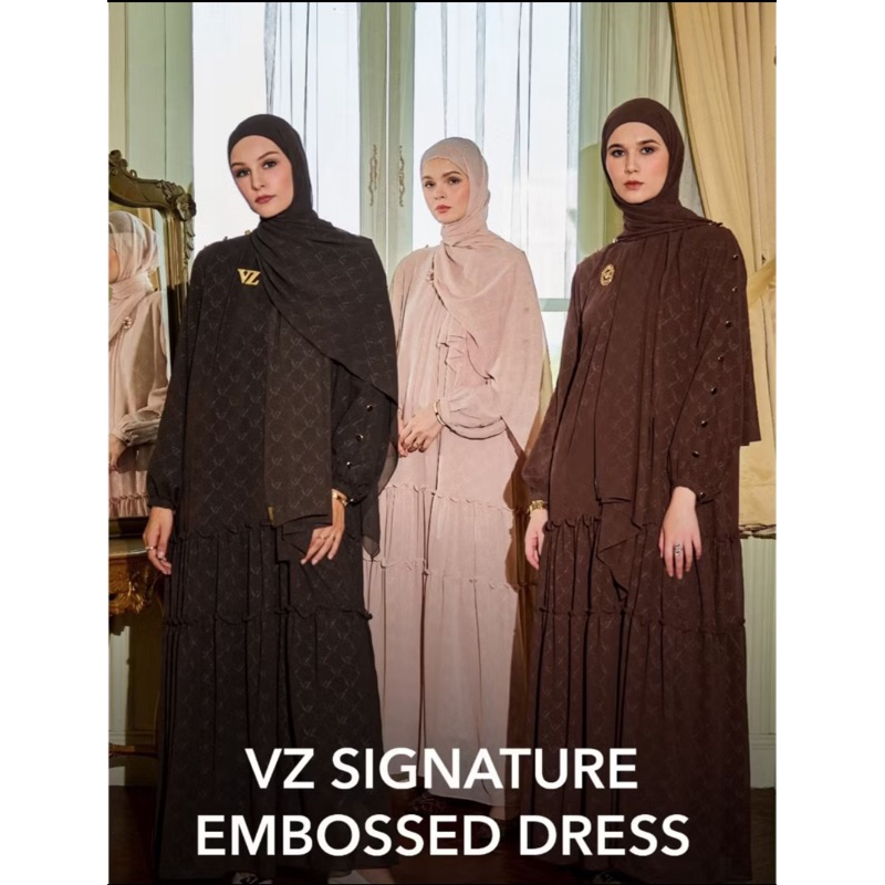VZ Signature Embossed dress (Morel)