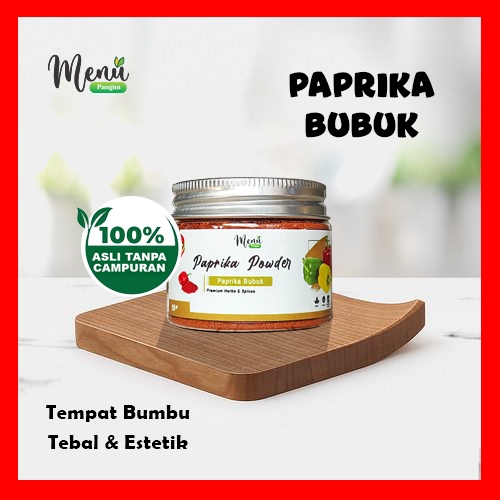 

PAPRIKA Bubuk Merah Smoked Premium - Rempah Rimpang Bumbu Dapur Bubuk Marinasi