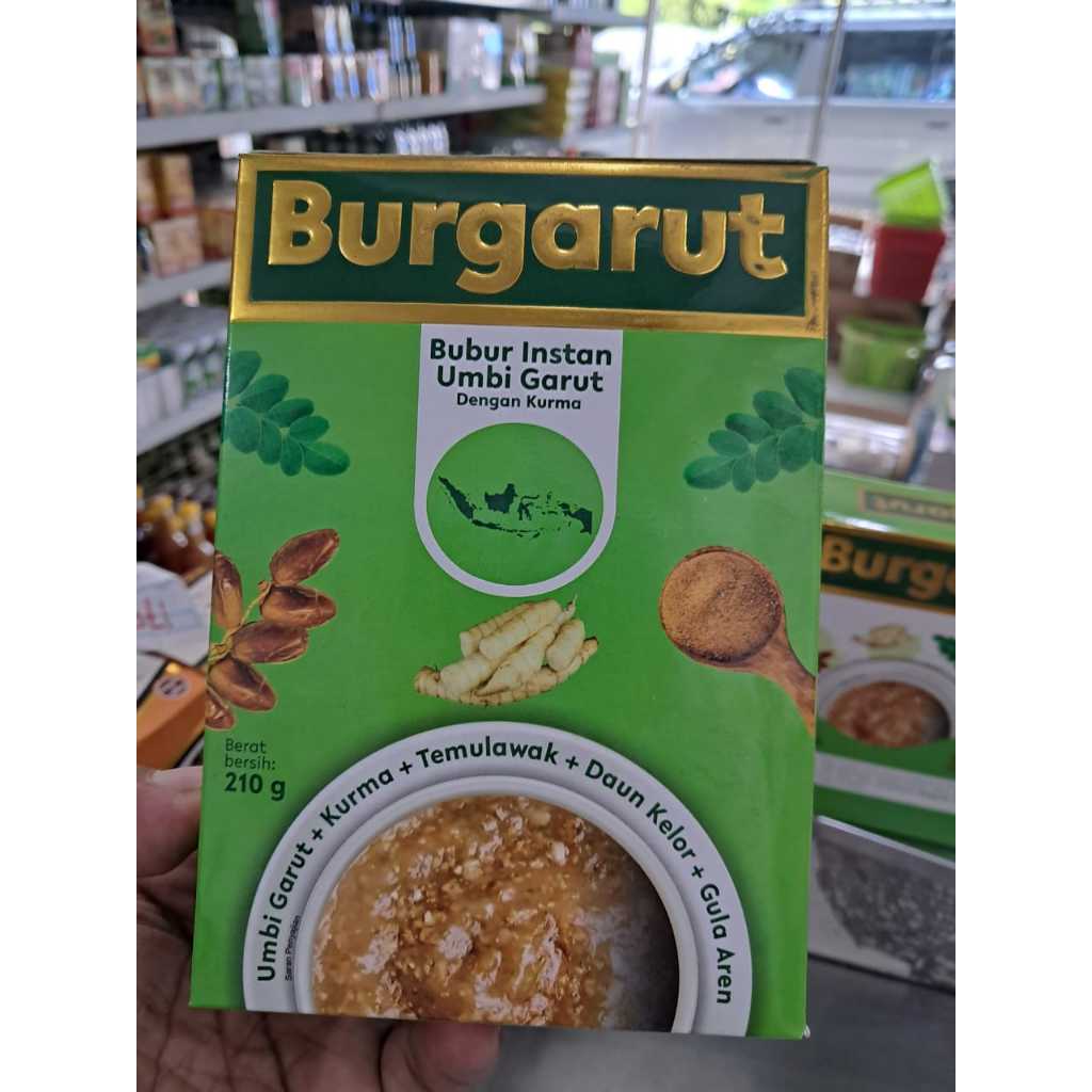 

Burgarut sereal bubur ubi garut membantu meredakan ganguan asam lambung, magh, pecernaan, diet