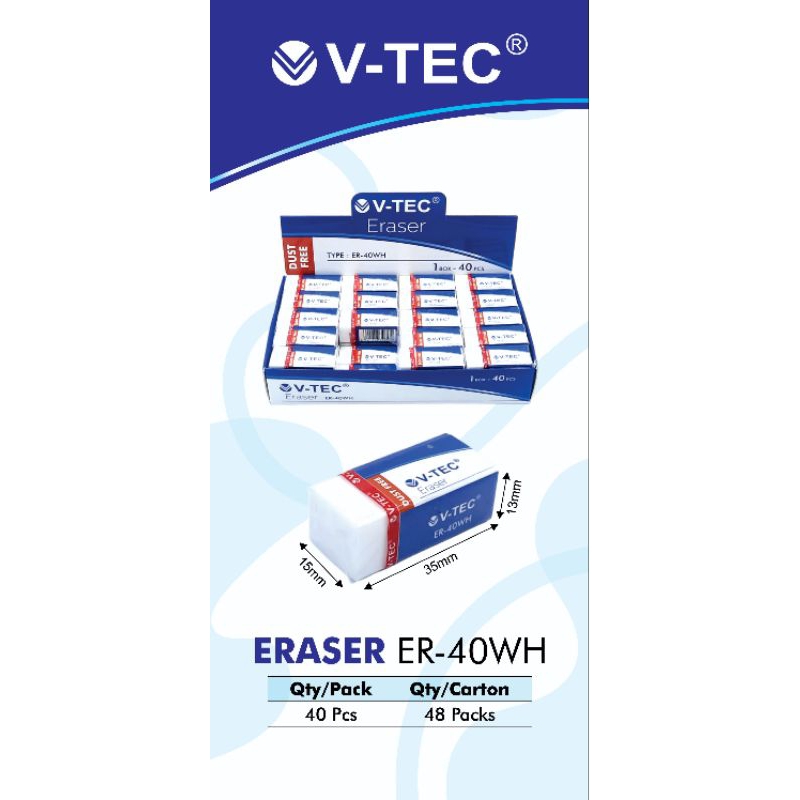 

V-TEC Eraser Type ER-40WH New