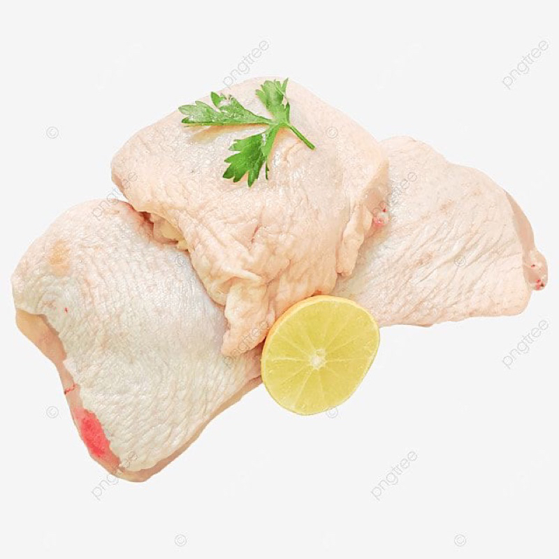 

BONELESS PAHA KULIT 1KG PREMIUM FILLET PAHA AYAM KULIT l