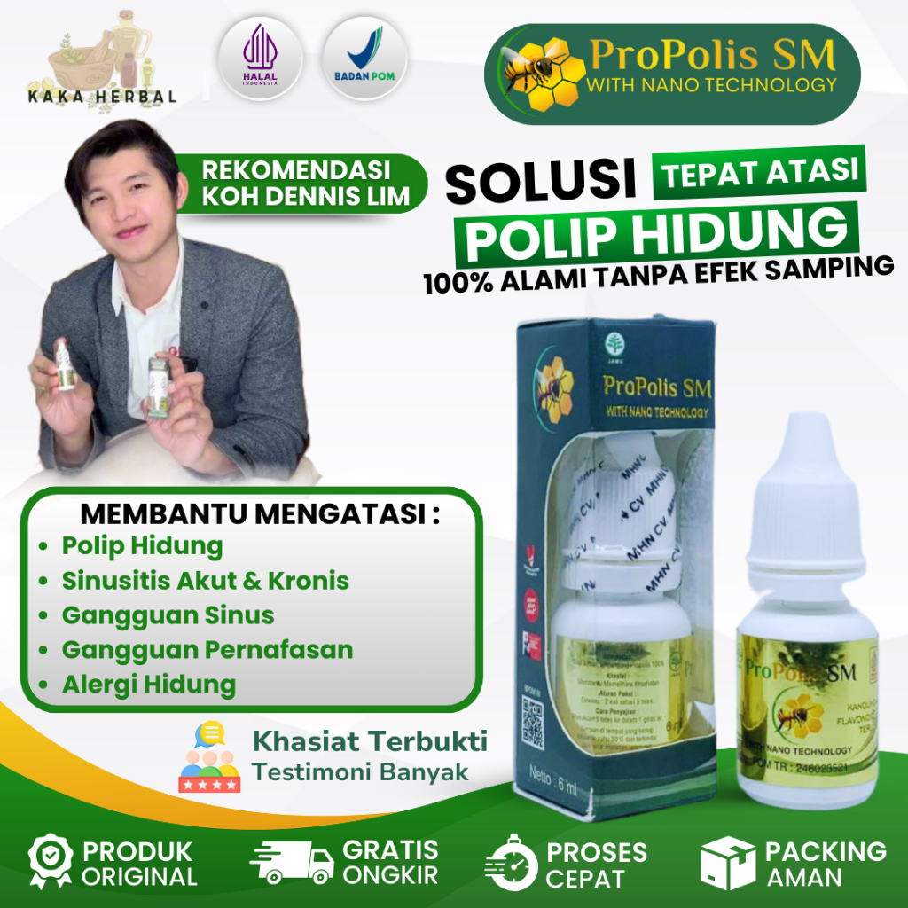 Obat Polip Hidung, Benjolan Didalam Hidung, Tetes Polip hidung, Perontok Polip Hidung / Benjolan Di 