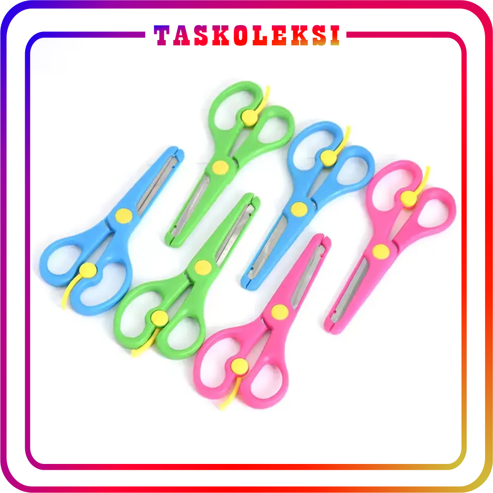 

☛TK☚ GUNTING MINI AMAN UNTUK ANAK / PAPER SCISSORS FOR KIDS / GUNTING KERTAS MINI R1153