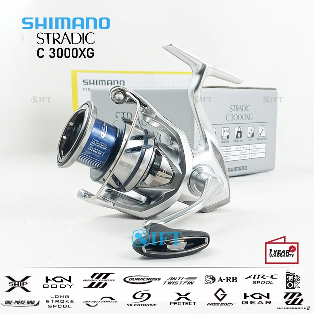 Reel SHIMANO STRADIC [2023] Power Handle | 1000 s/d C5000XG | Hagane | Laut Resmi