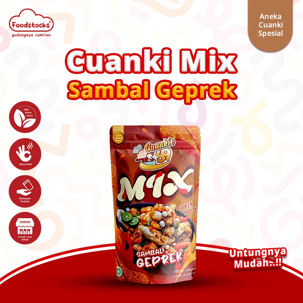 

CUANKI MIX 69 SAMBAL GEPREK / CUANKI INSTAN 69