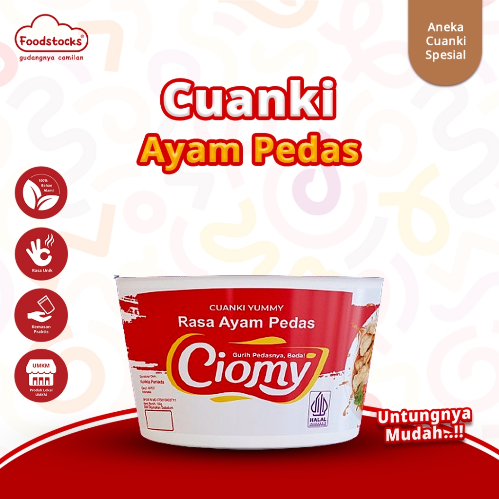 

Ciomy Cuanki Yummy Rasa Ayam Pedas