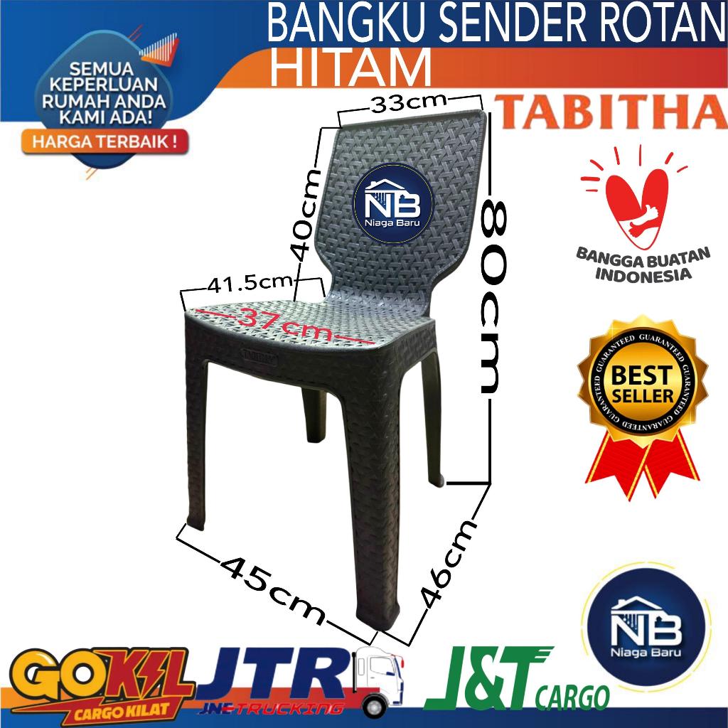Kursi Sender Plastik Anyaman Rotan Tabitha