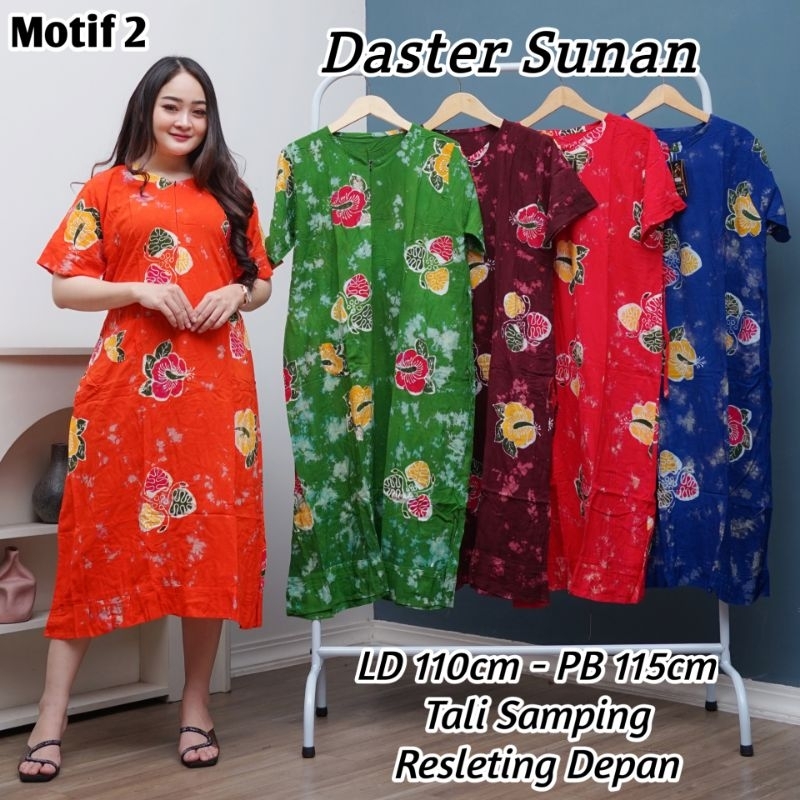 Daster Cap Sunan Motif Terbaru Daster Busui Friendly Daster Chibi Daster Batik Lingkar Dada 110cm, P