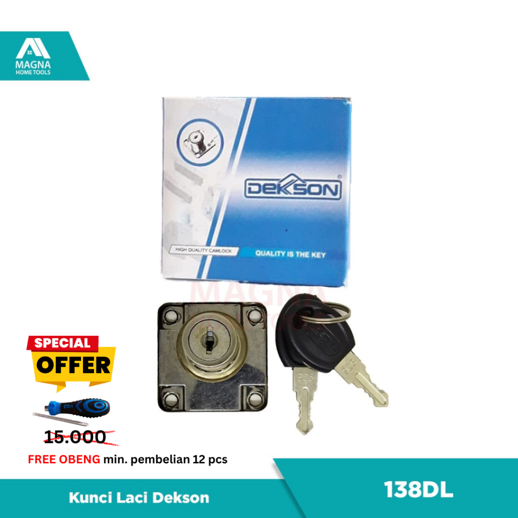 KUNCI LACI/LEMARI/LOKER DEKSON 138DL [ASLI]