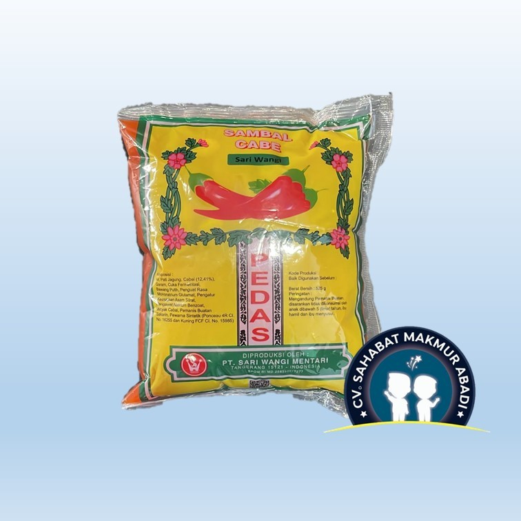 

Saos Sambal Cabe Sari Wangi 525gr