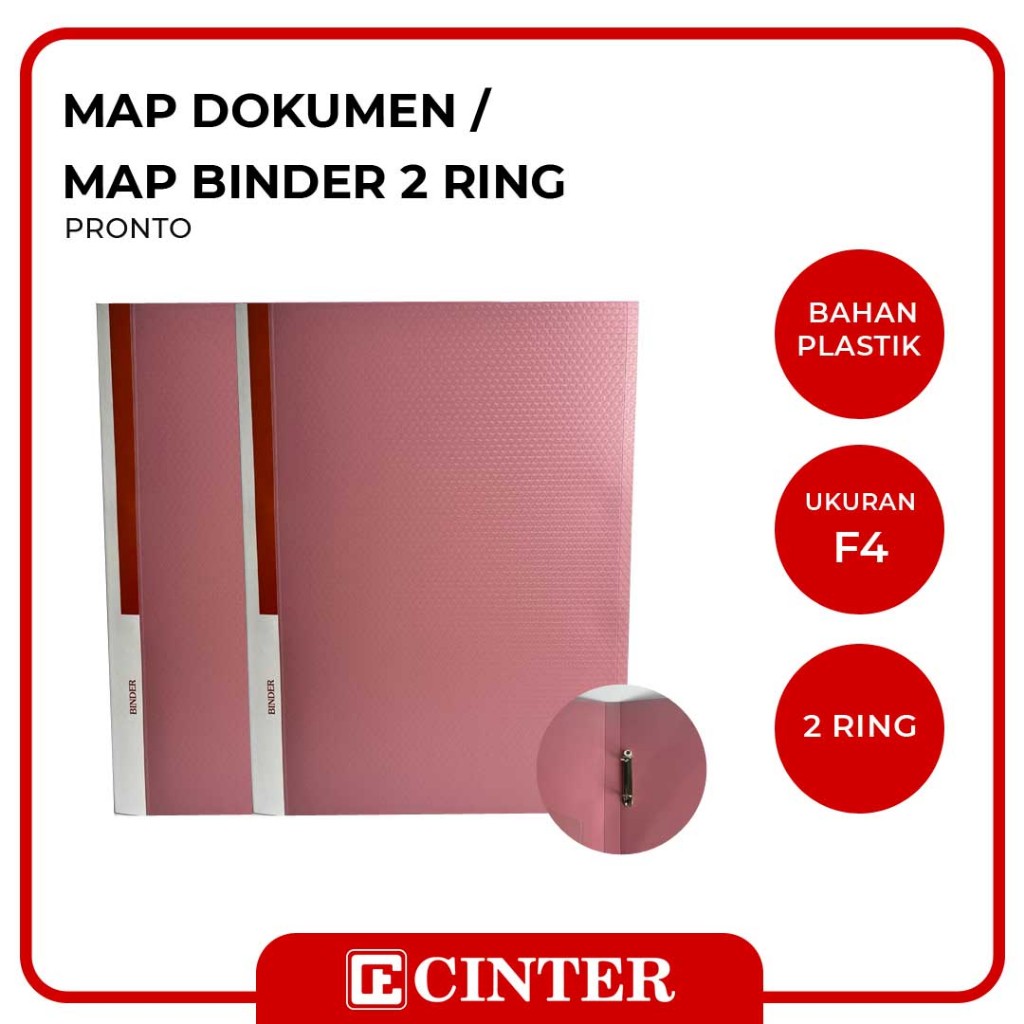 

PRONTO - MAP DOKUMEN / MAP PENYIMPANAN DOKUMEN / MAP BINDER 2 RING TC532 UKURAN F4
