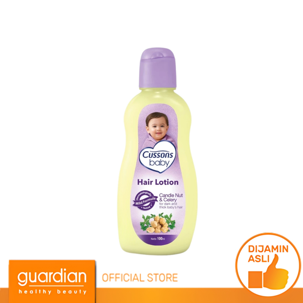 Cussons Baby Hair Lotion Candle Nut & Celery 100Ml - Losion Rambut Bayi