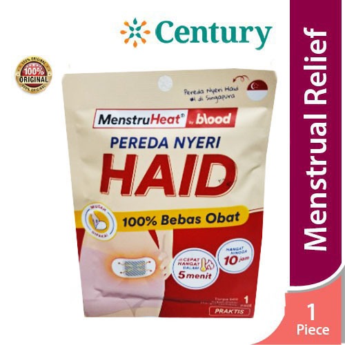 MenstruHeat Kemasan Praktis Blood Pereda / Nyeri Haid / Kompres Hangat Haid