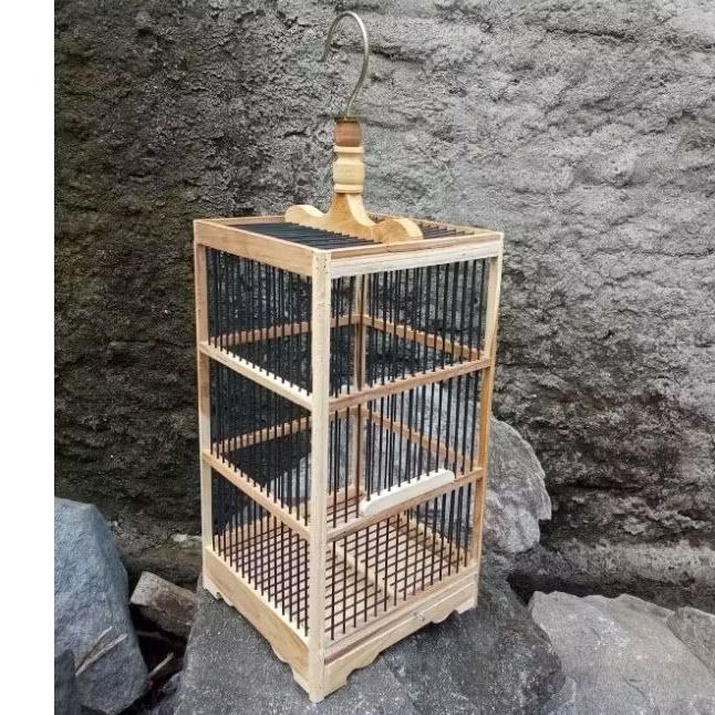 Sangkar BURCIL by S.SANGKAR KAYU JATI AMBRUKAN RANGKA