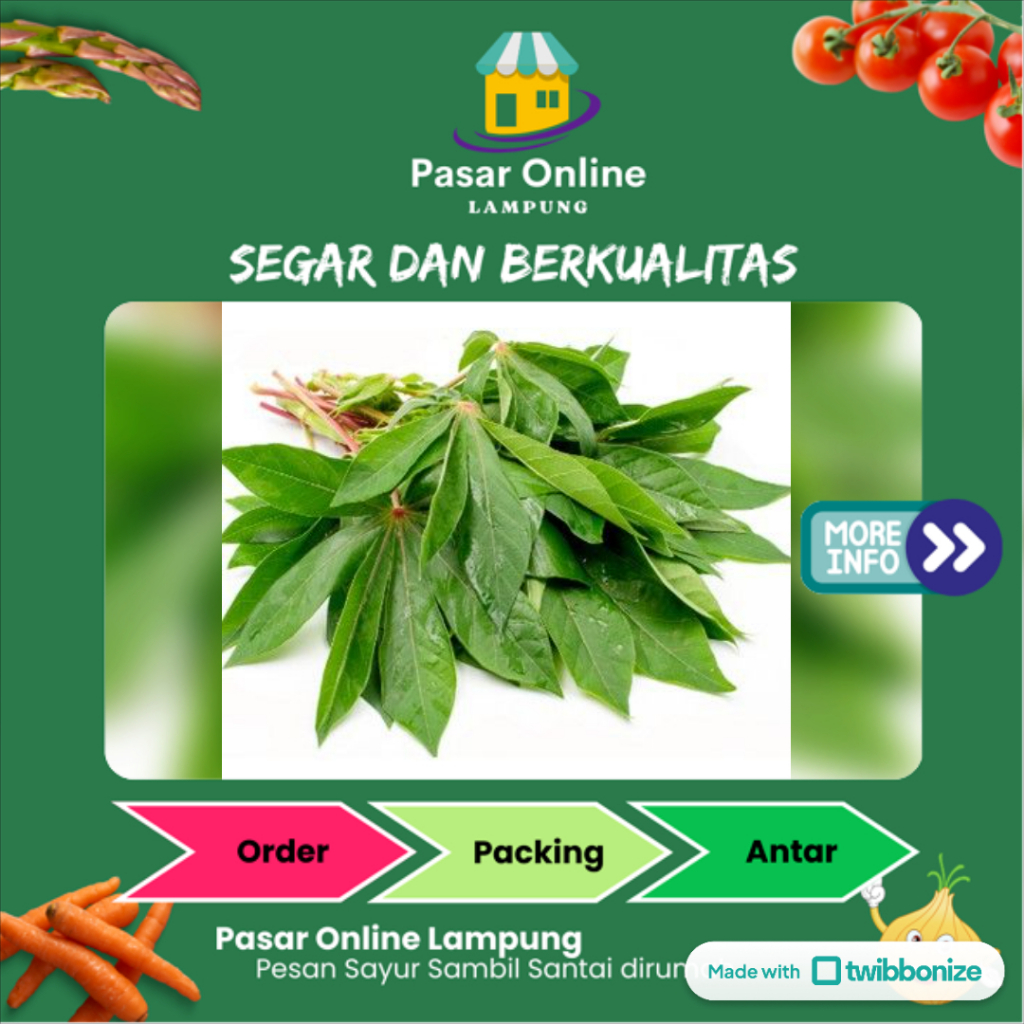 

Daun Singkong Segar - Pasar Online Lampung