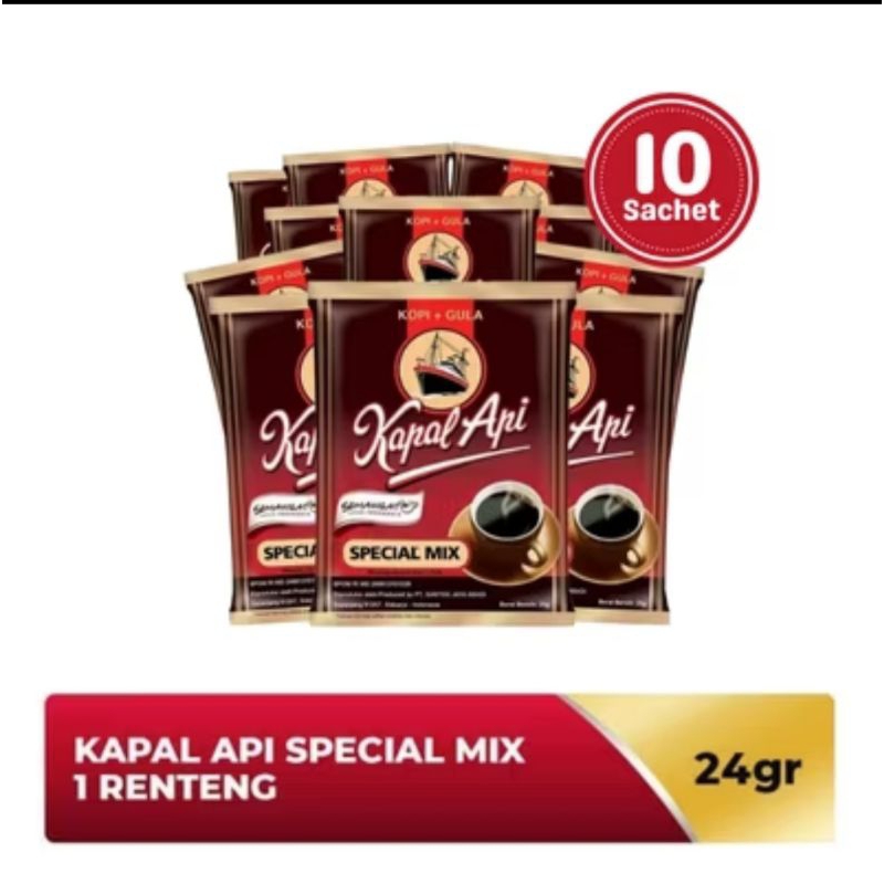 

Kopi Kapal Api Renceng 10 Sachet