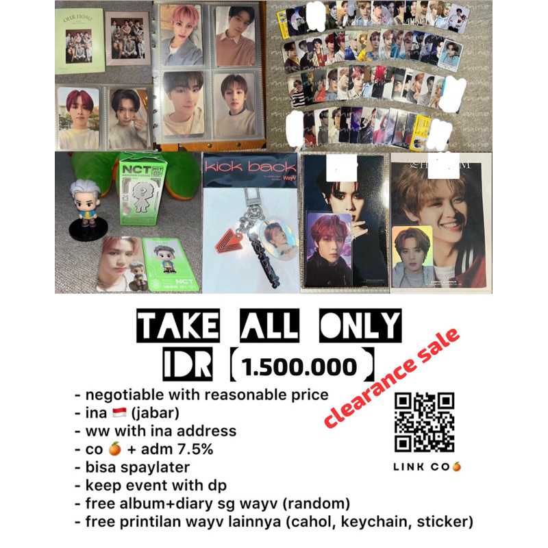 [READY] CLEARANCE SALE TAKE ALL WTS AAB PC WAYV NCT KUN TEN WINWIN XIAOJUN YANGYANG