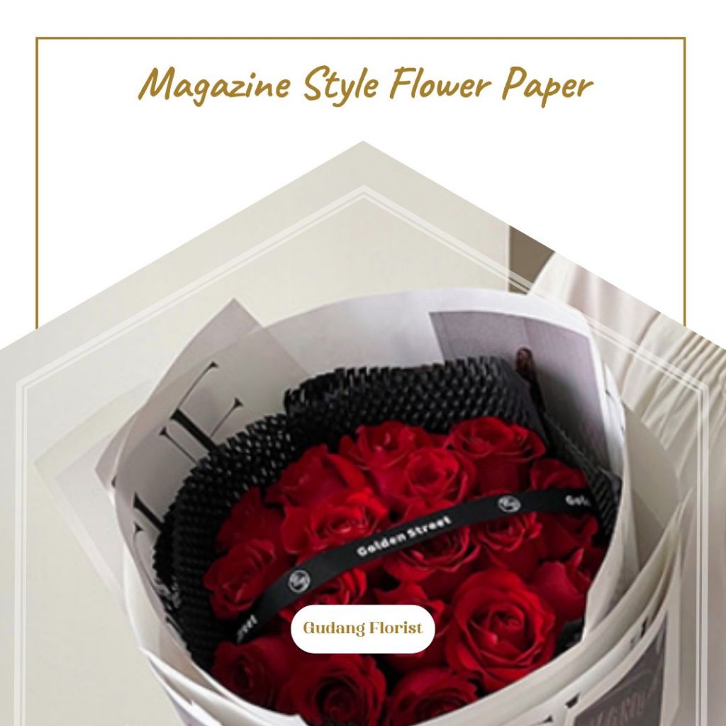 

MAGAZINE STYLE FLOWER PAPER