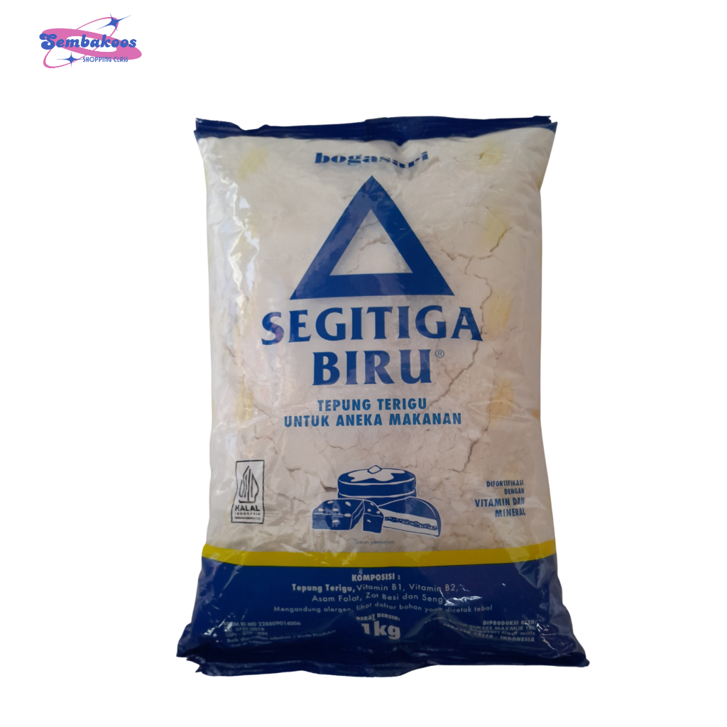 

TEPUNG TERIGU SEGITIGA BIRU 1 KG