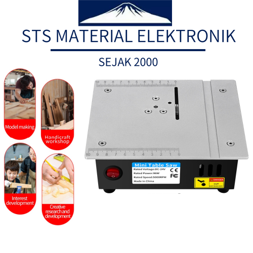 Gergaji meja multifungsi Mini gergaji Desktop alat pemotong DIY mesin pemotong mesin potong