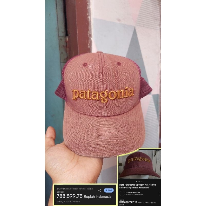 Topi Patagonia big logo second preloved