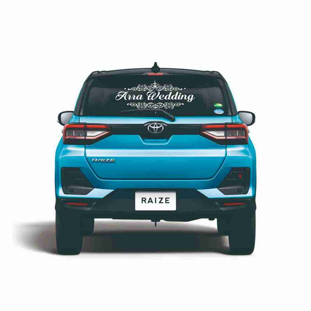 

STIKER KACA MOBIL | NAMA WEDDING STICKER | VIRAL