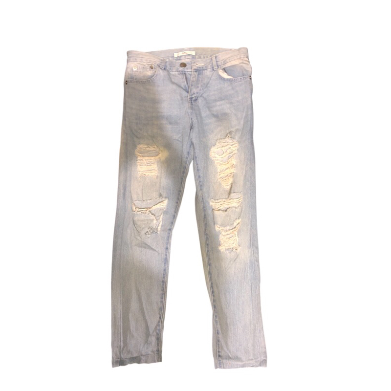 Celana Ripped Jeans Merk GRL