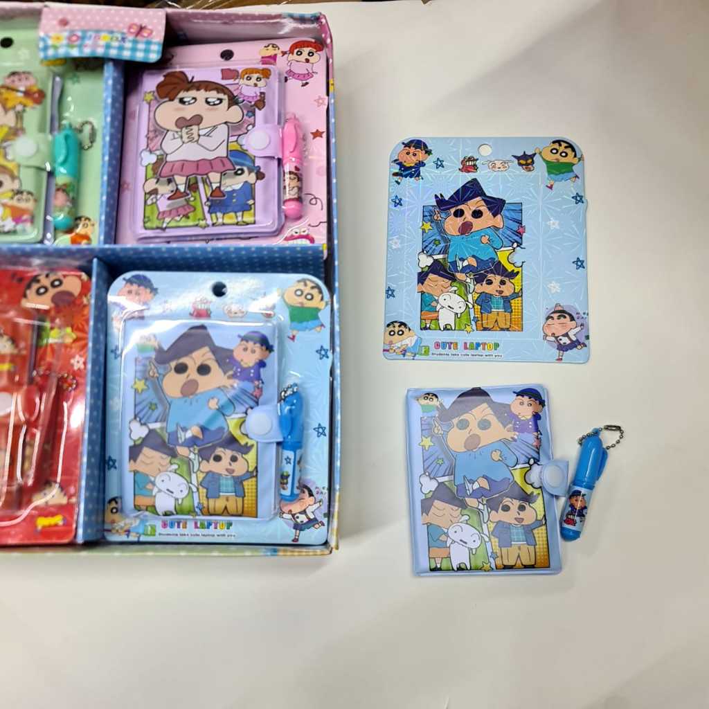 

Notebook Mini Diary Crayon Sinchan dengan Pen Buku Catatan Harian Karakter Sinchan