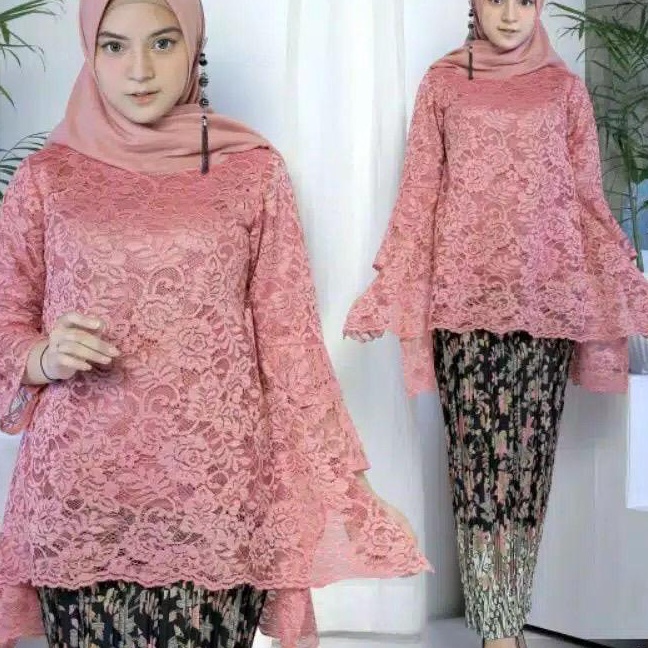 Sale SETELAN KEBAYA RINJANI JUMBO BRUKAT M5XL KEBAYA LEBARAN MEWAH SET KEBAYA RINJANIATASAN TUNIK JU