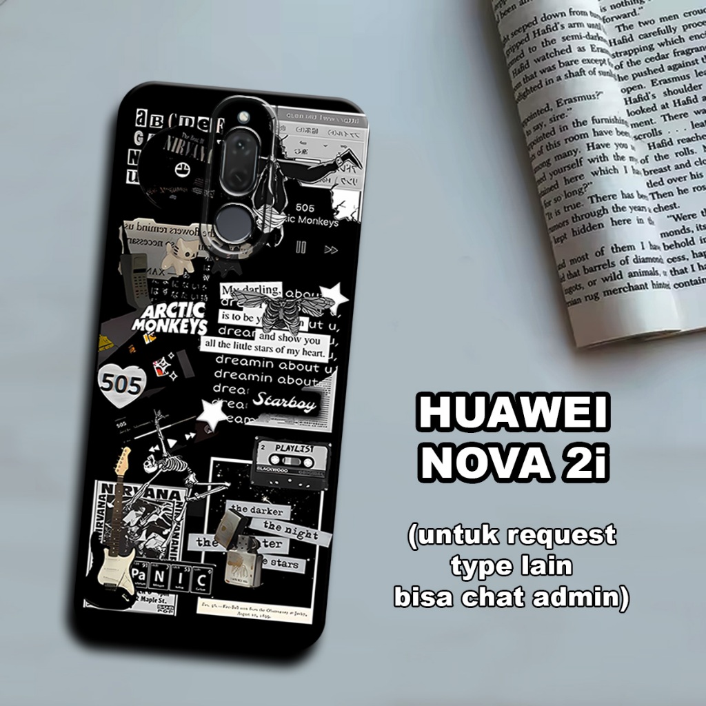 CC26/ Softcase karet lentur untuk huawei nova 2i/Motif aesthetic/case huawei nova 2i/kesing huawei n