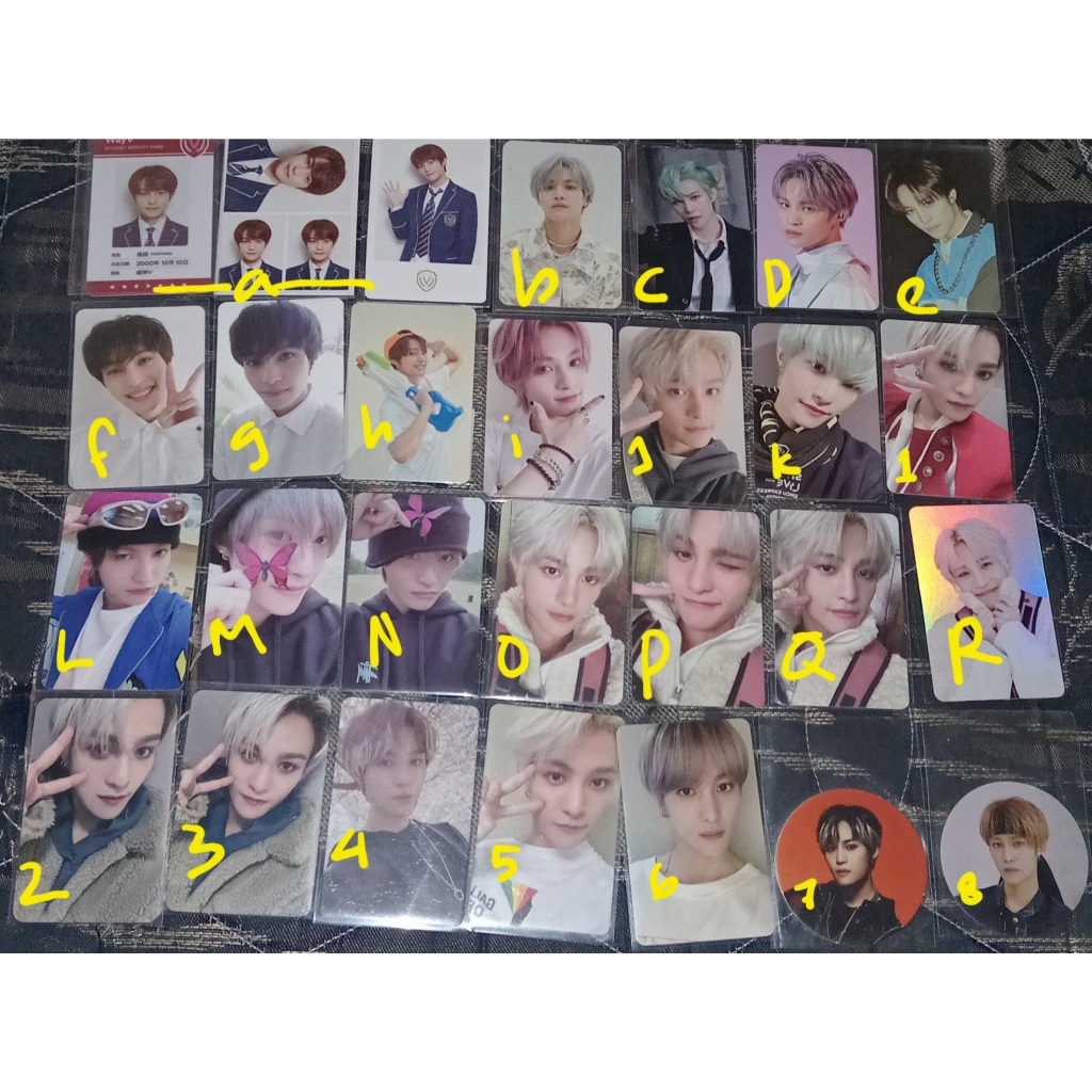 pc photocard nct wayv yangyang non album official universe cubic painting back to school kit b2s res