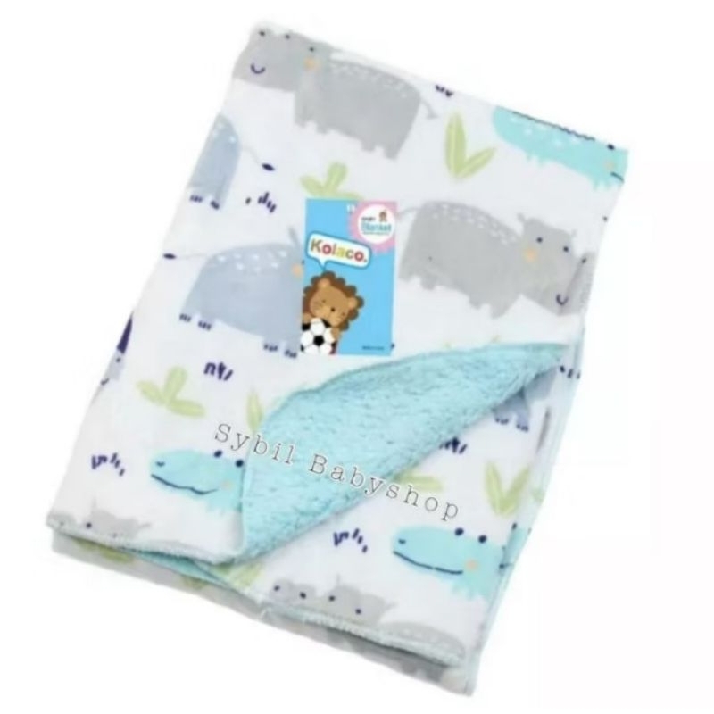 Slimut Bayi/Bedong bayi duo flace bulu lembut ,slimut bayi buat kado