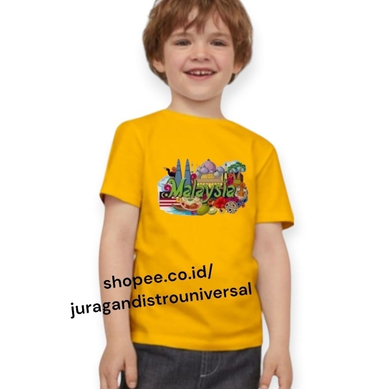 kaos anak anak Malaysia Baju oleh oleh