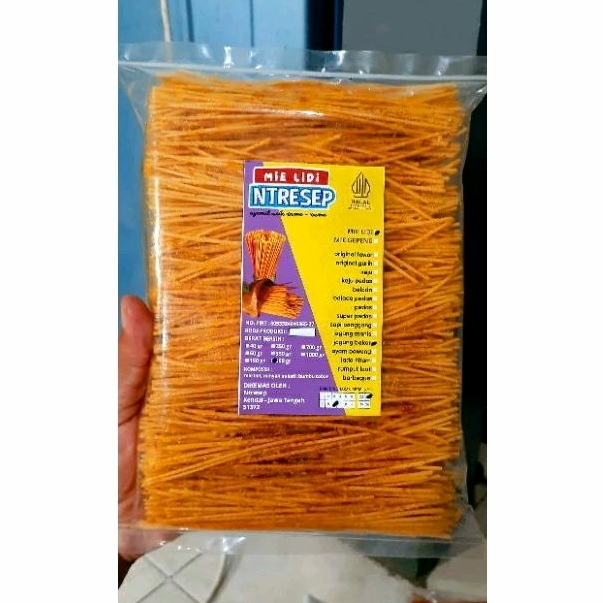 

Mie lidi kiloan NTRESEP. 1 kg bisa 2 rasa